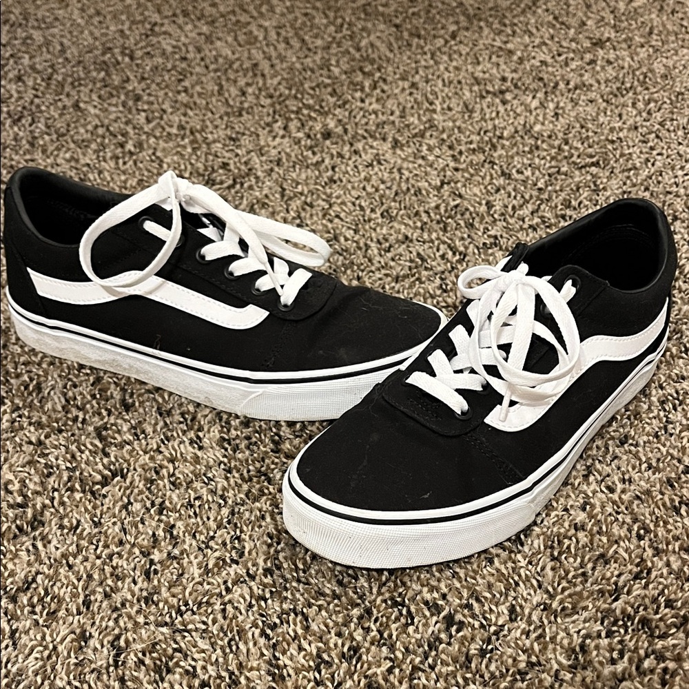Vans Classic Black and White Sneakers